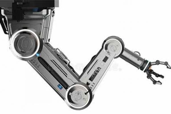 an automated factory robot arm an automated factory robot arm